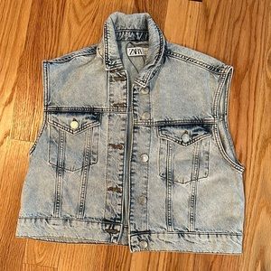 NWOT Zara denim vest